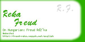 reka freud business card